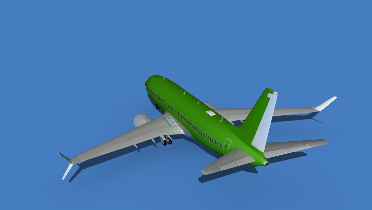 Boeing 737 MAX 7 Bare Metal 3D model_7