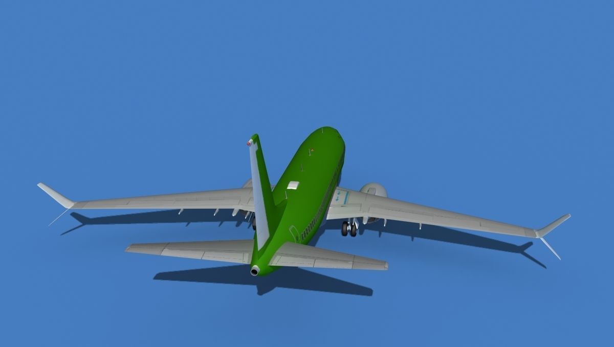 Boeing 737 MAX 7 Bare Metal 3D model_6