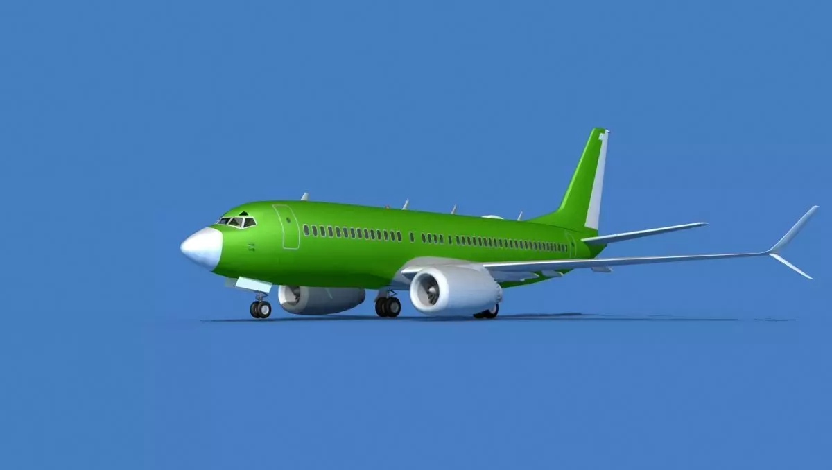 Boeing 737 MAX 7 Bare Metal 3D model_0