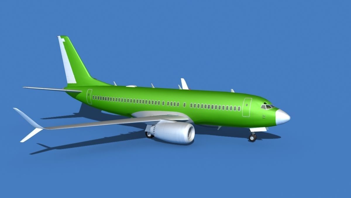 Boeing 737 MAX 7 Bare Metal 3D model_3