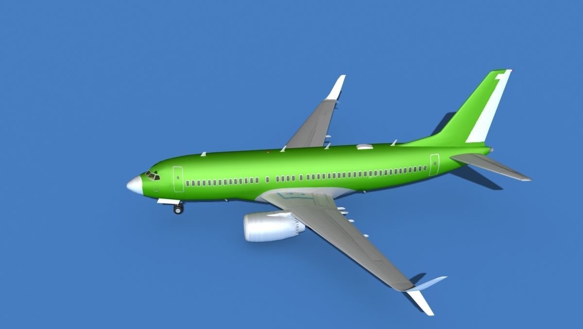 Boeing 737 MAX 7 Bare Metal 3D model_9