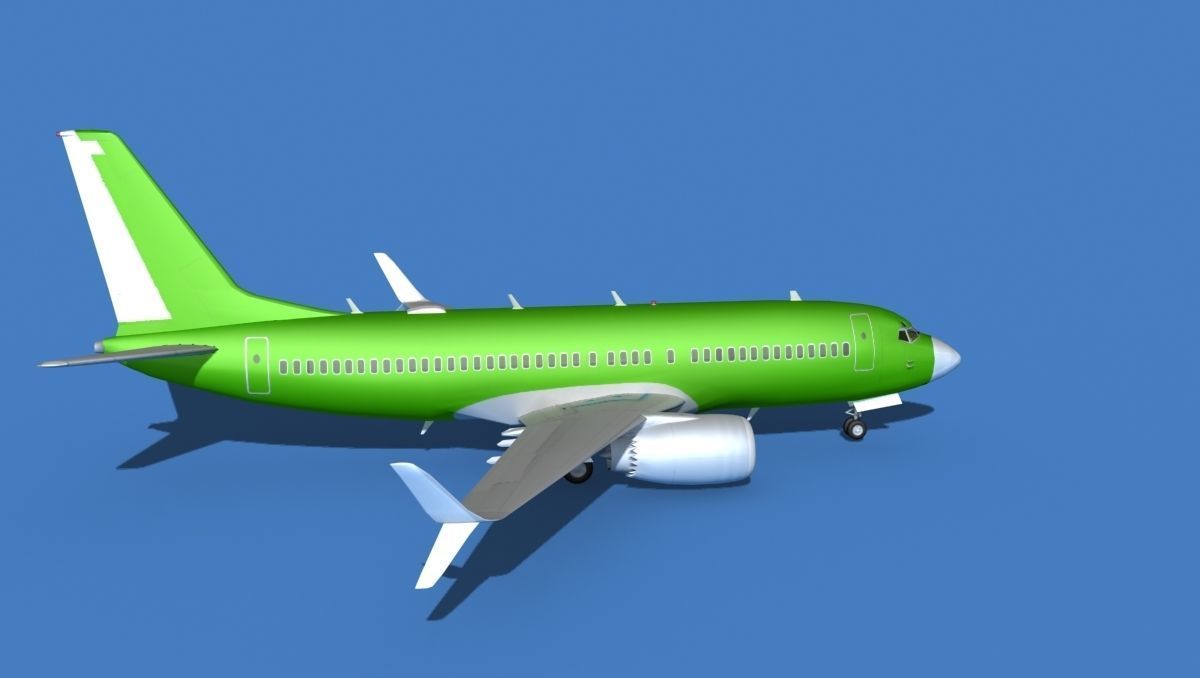 Boeing 737 MAX 7 Bare Metal 3D model_4