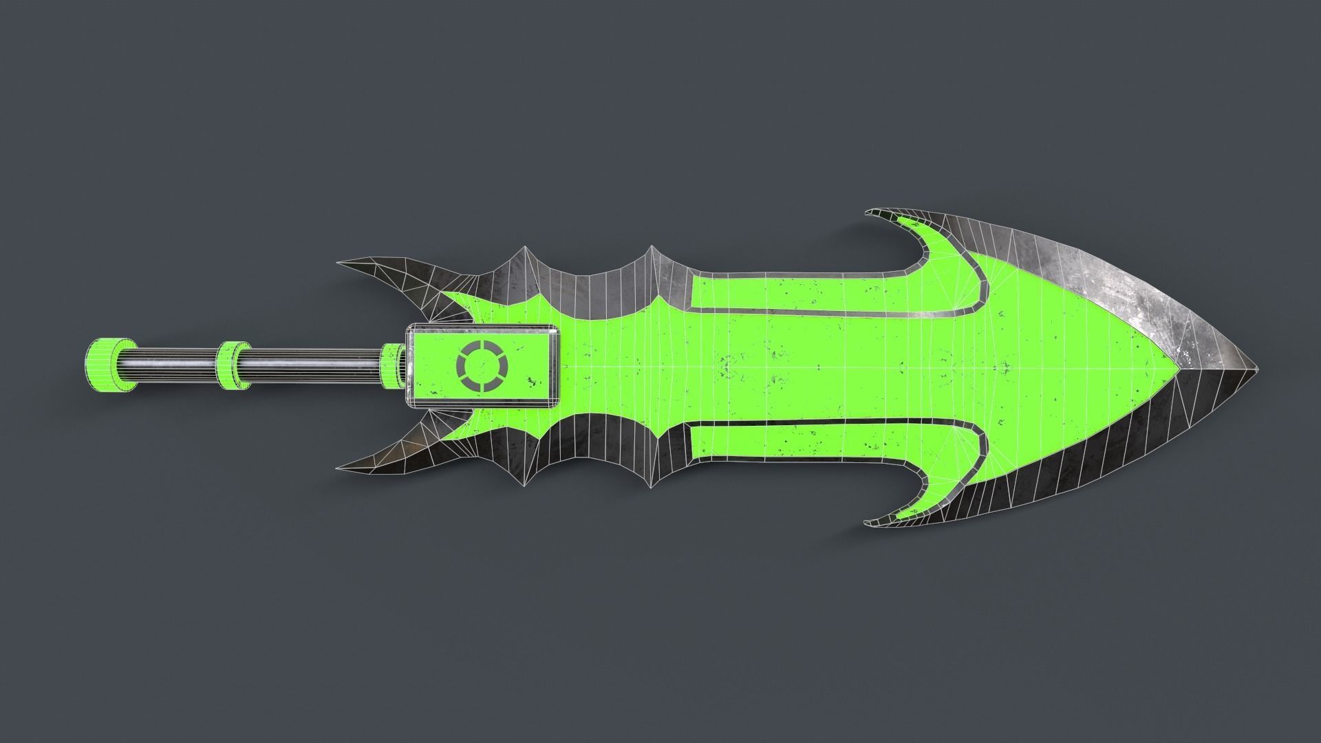 Sci-Fi Sword V4 - 04 Low-poly 3D model_8