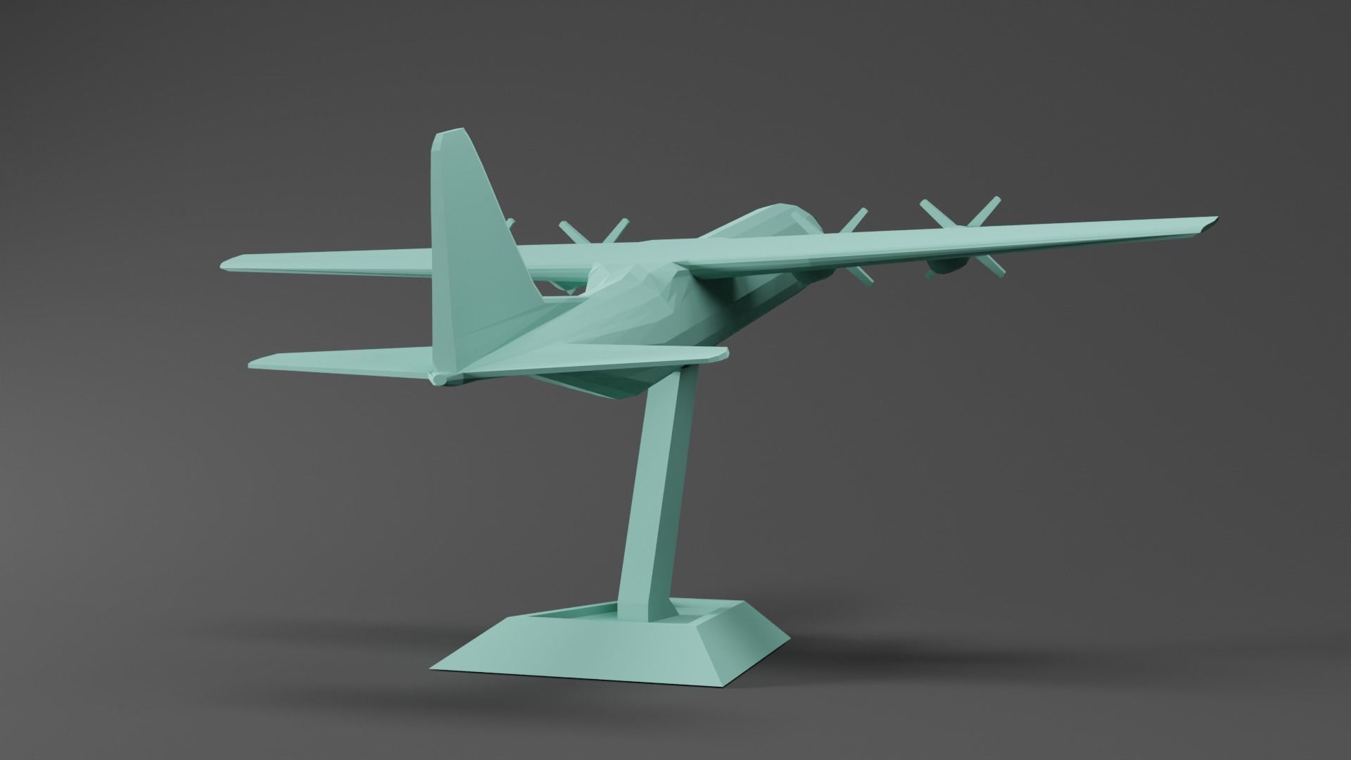 C-130 Plane  3D print model_1
