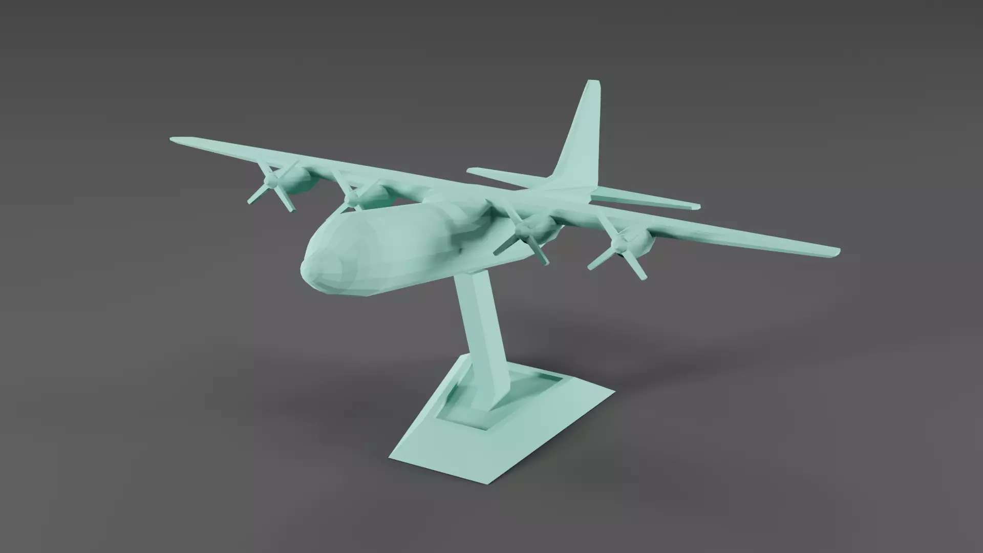 C-130 Plane  3D print model_0