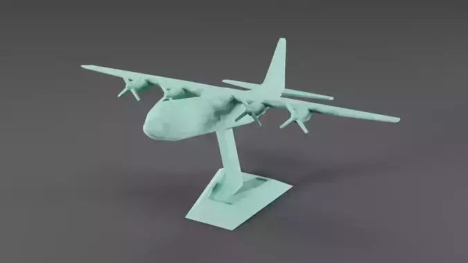 C-130 Plane  3D print model
