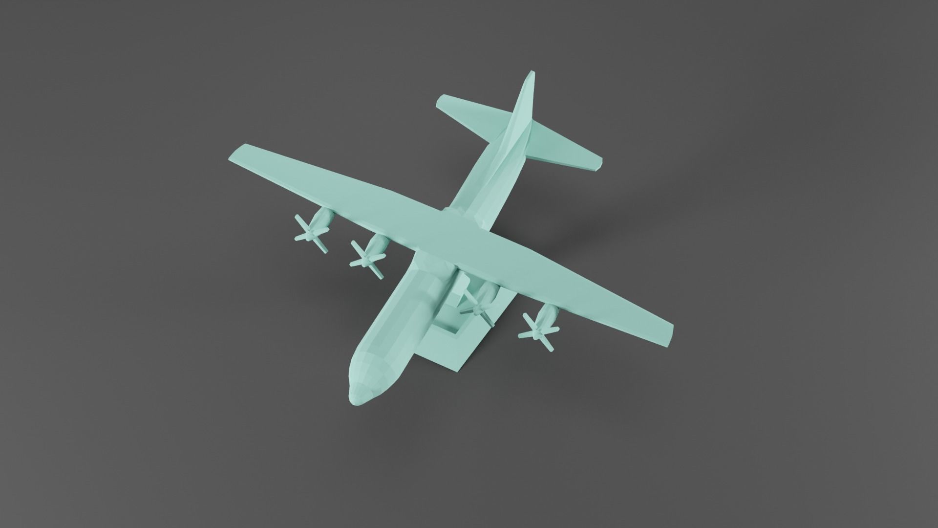 C-130 Plane  3D print model_2