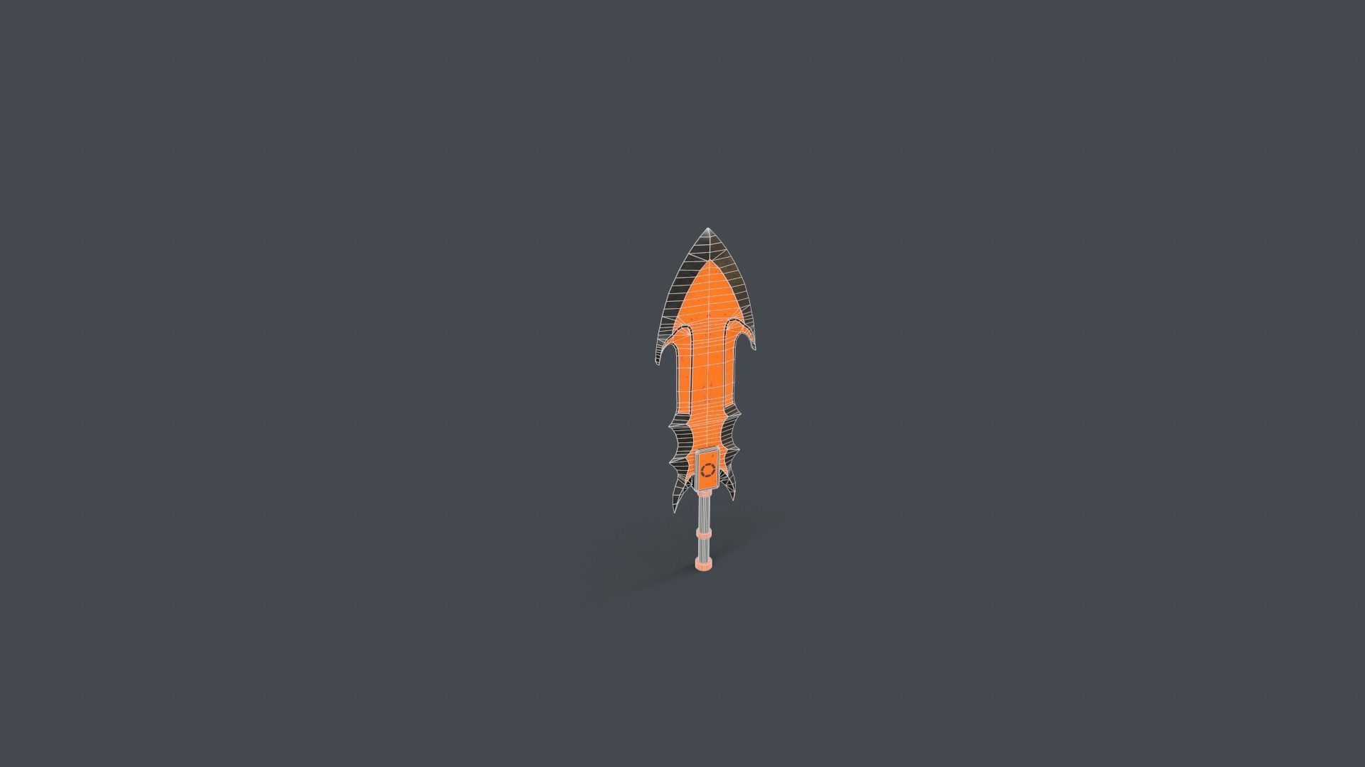 Sci-Fi Sword V4 - 06 Low-poly 3D model_4