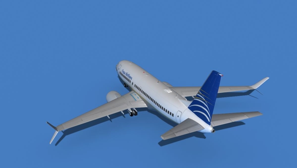 Boeing 737 MAX 7 Copa Airlines 3D model_7