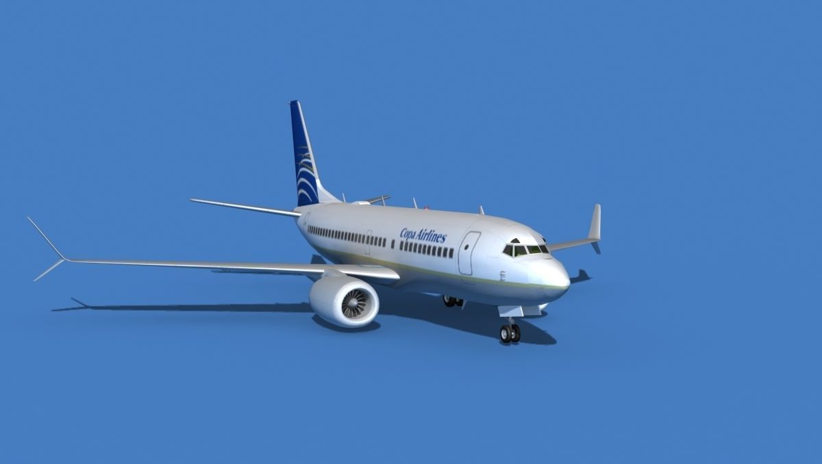 Boeing 737 MAX 7 Copa Airlines 3D model_2