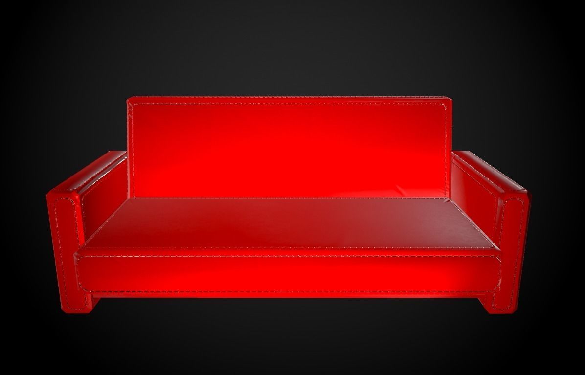 Sofa 6 texture options low and high poly Low-poly 3D model_21