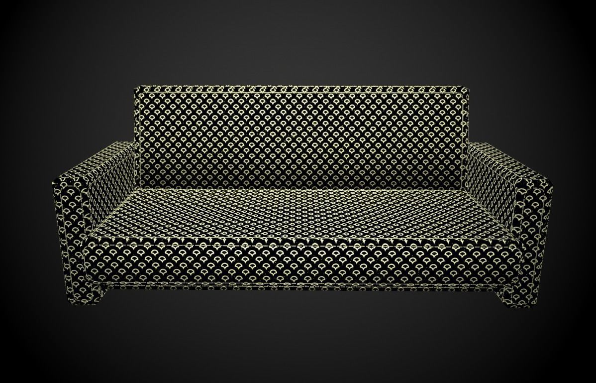 Sofa 6 texture options low and high poly Low-poly 3D model_24