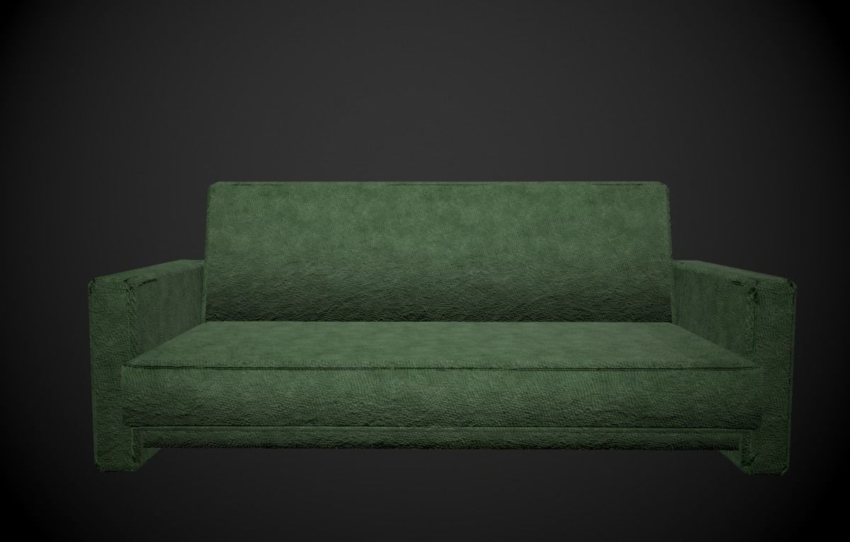 Sofa 6 texture options low and high poly Low-poly 3D model_17