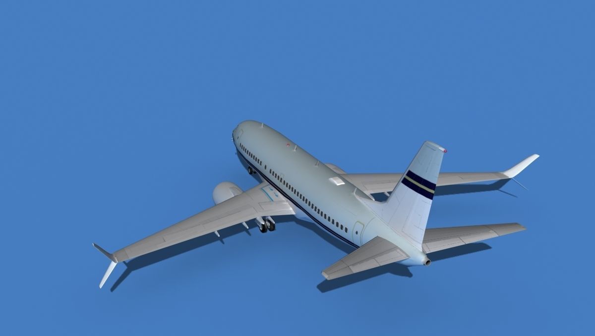 Boeing 737 MAX 7 Corporate 2 3D model_7
