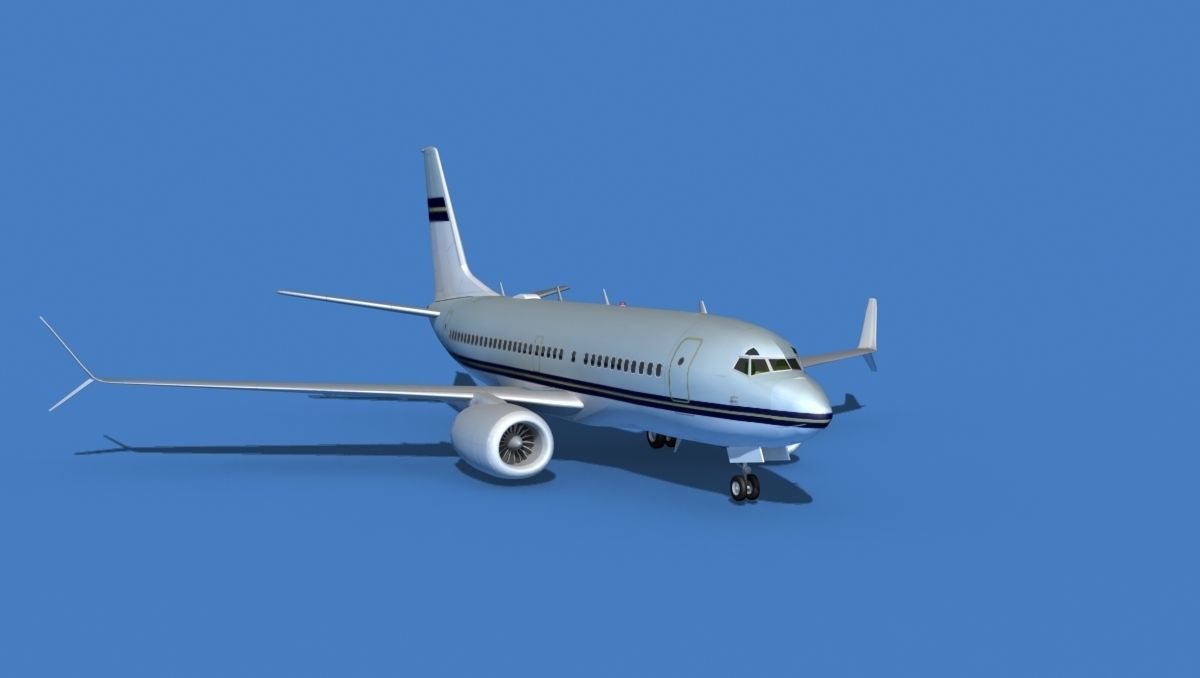 Boeing 737 MAX 7 Corporate 2 3D model_2