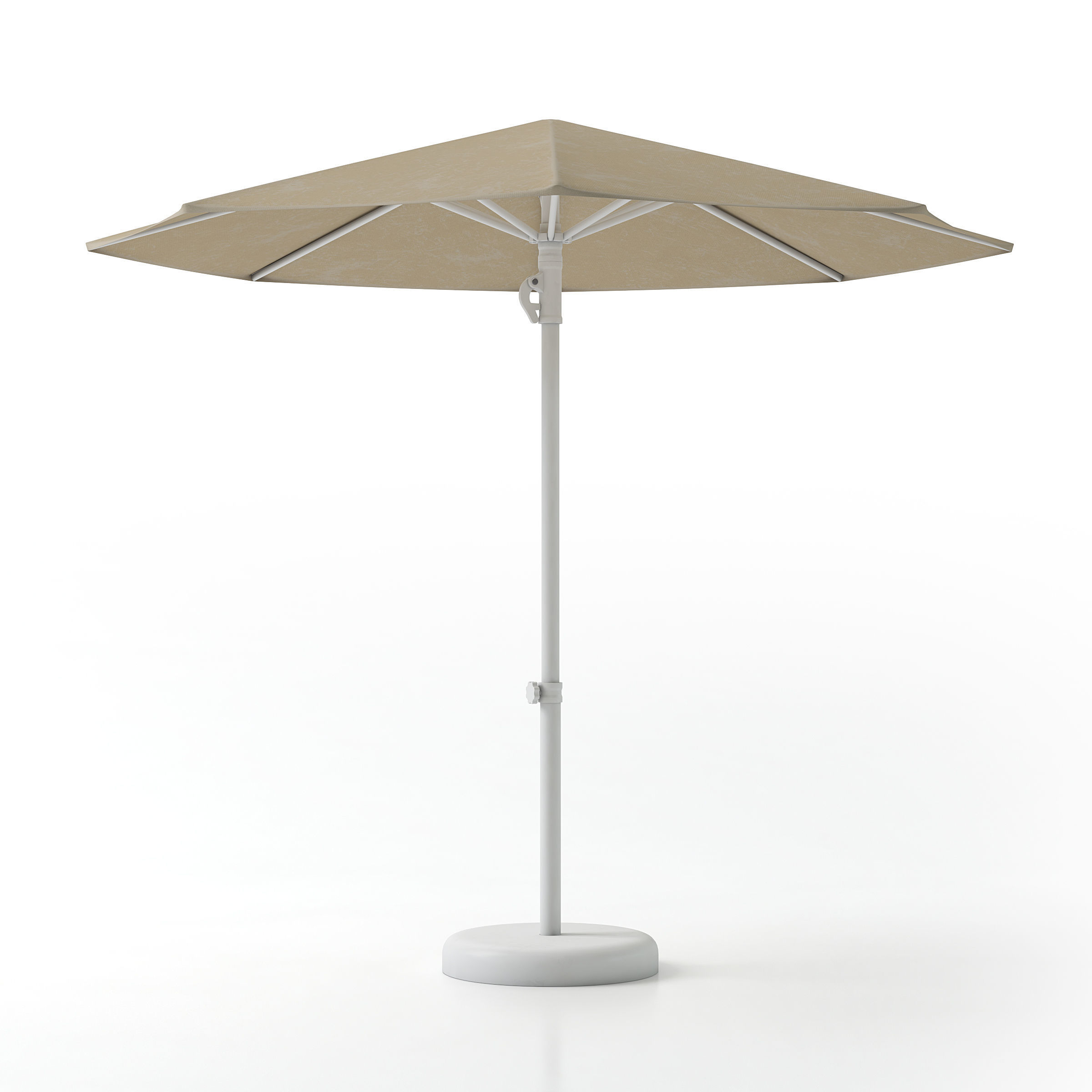 Garden Sun Umbrella 3D model_1