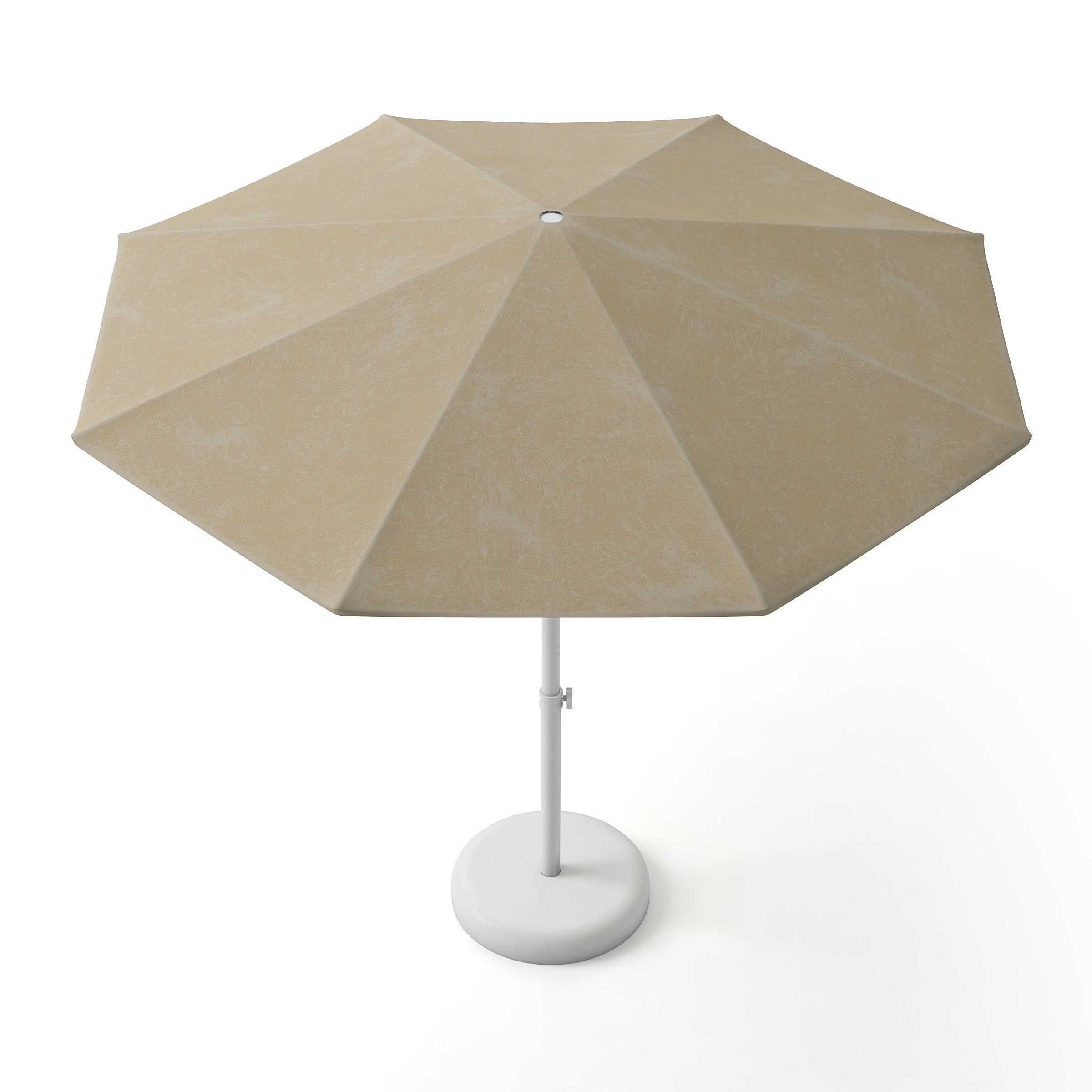 Garden Sun Umbrella 3D model_2