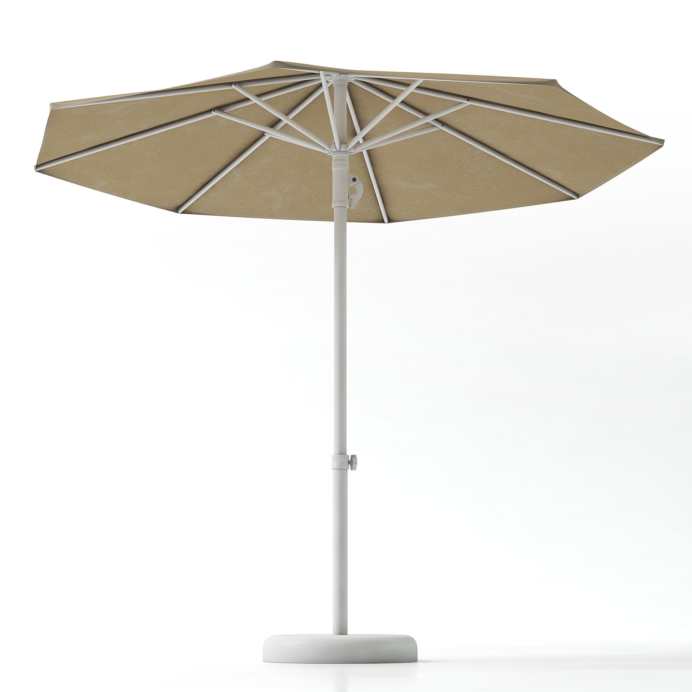 Garden Sun Umbrella 3D model_3