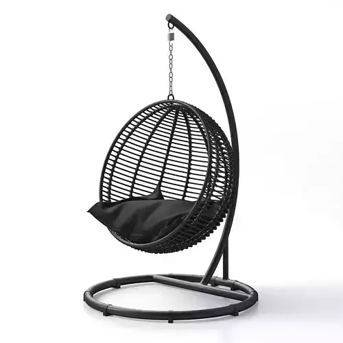 Round Garden Swing 3D model