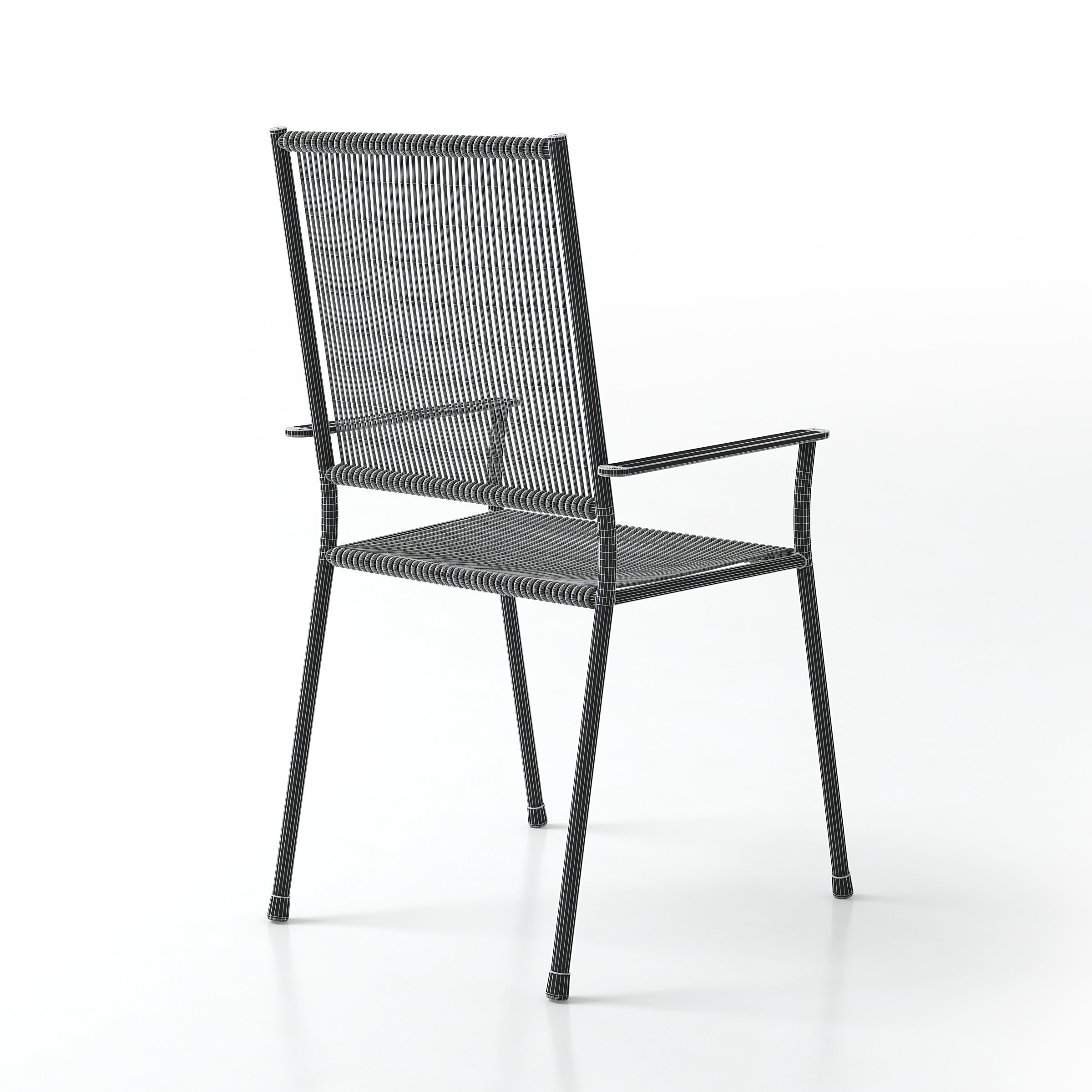 Garden Chair 3D model_7