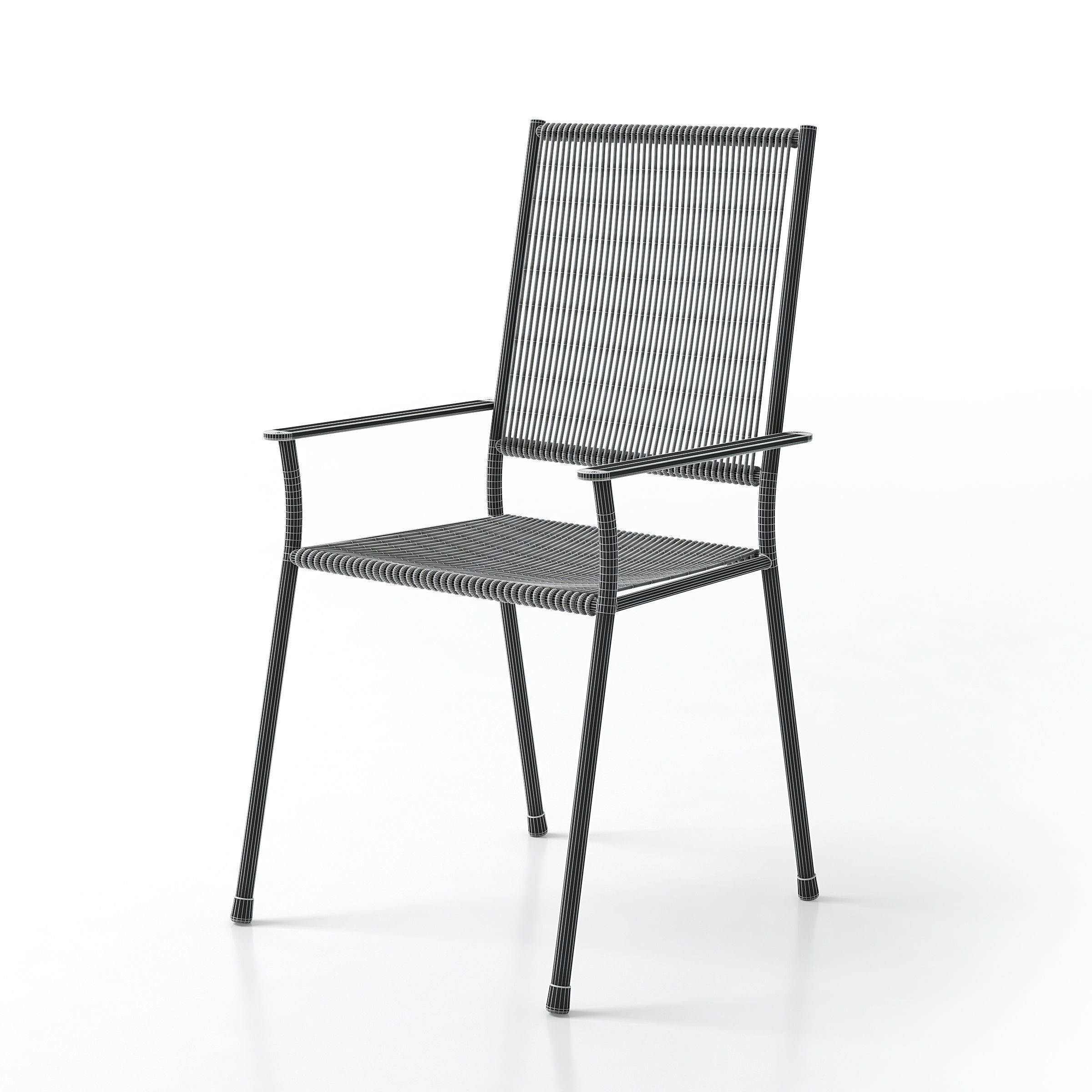 Garden Chair 3D model_6