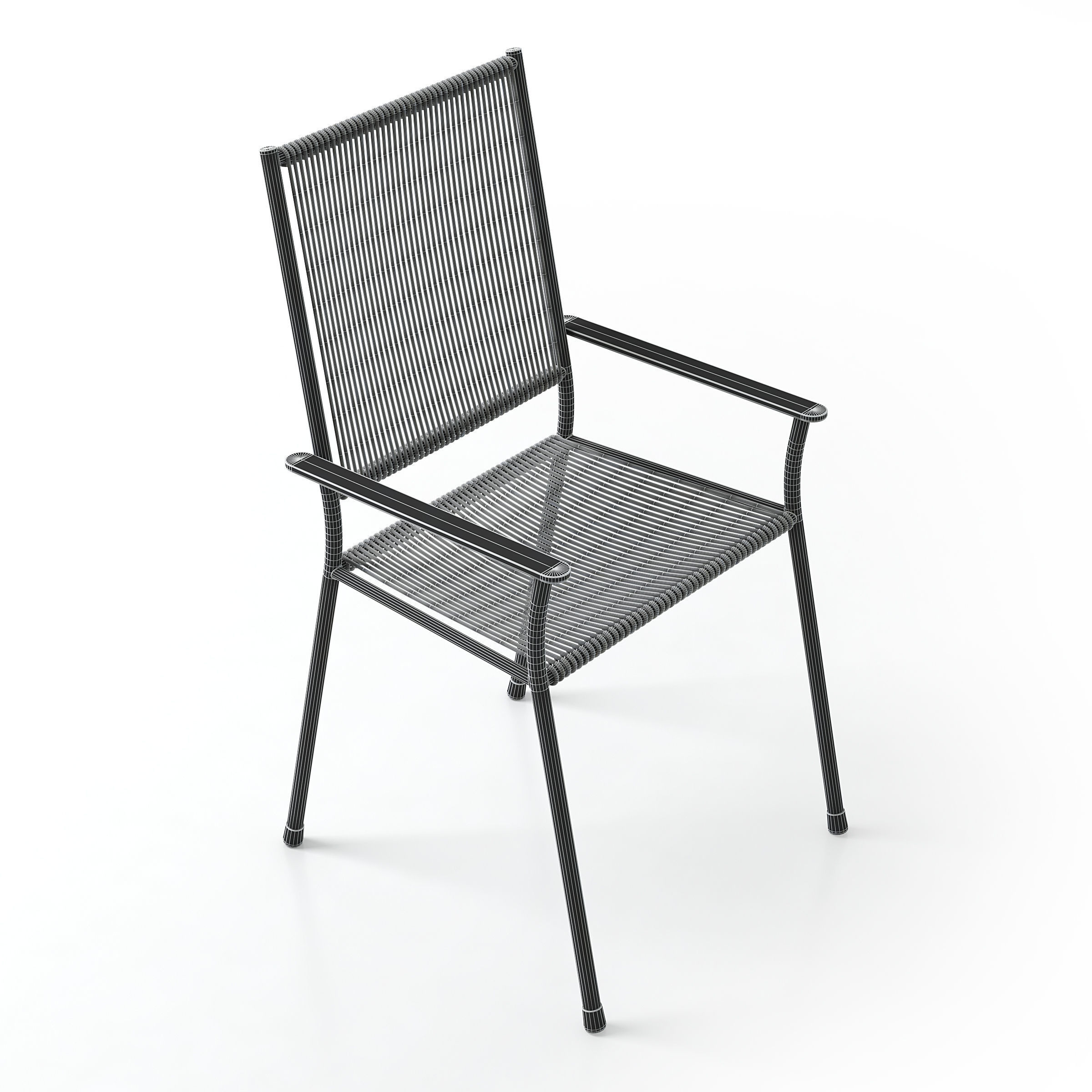 Garden Chair 3D model_8