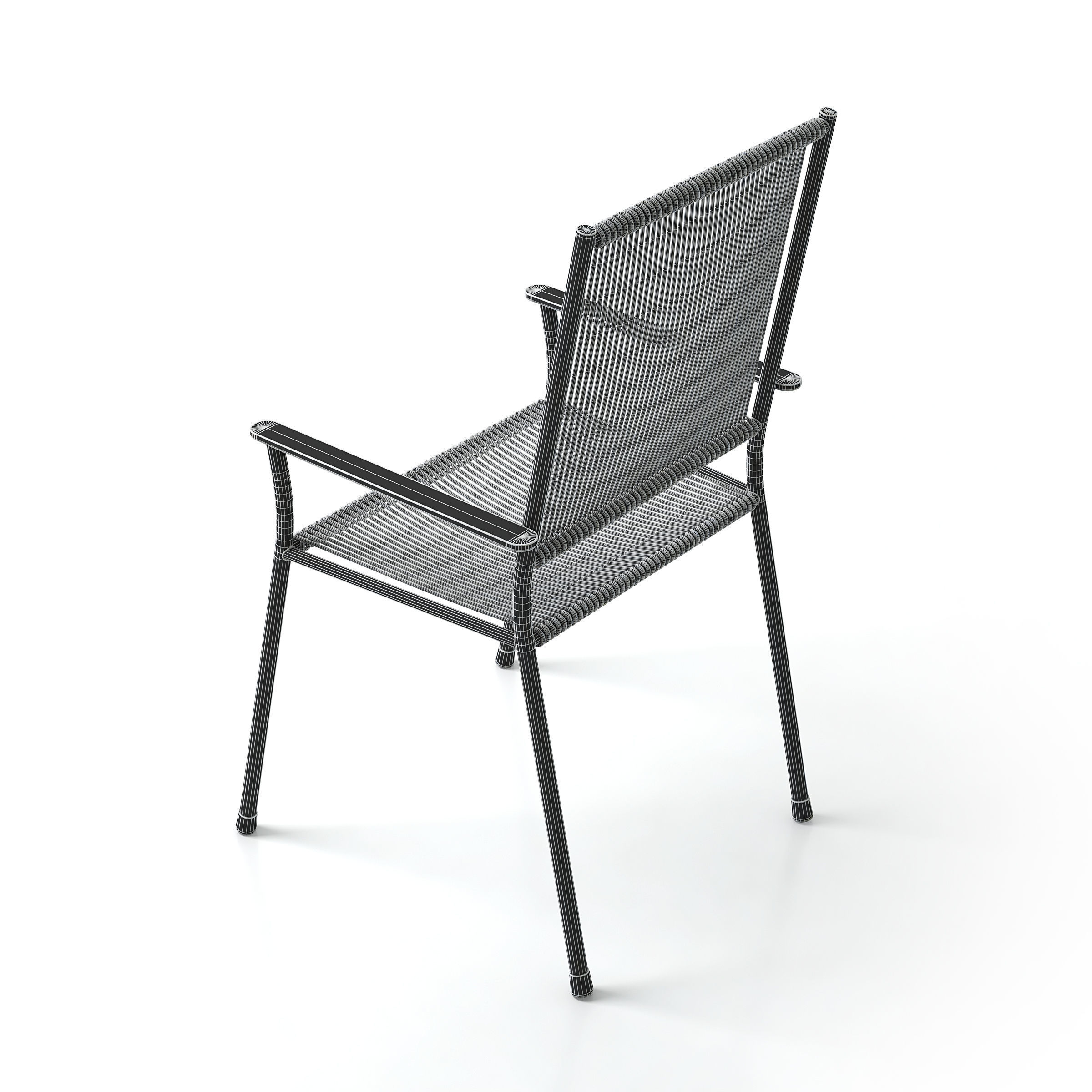 Garden Chair 3D model_9