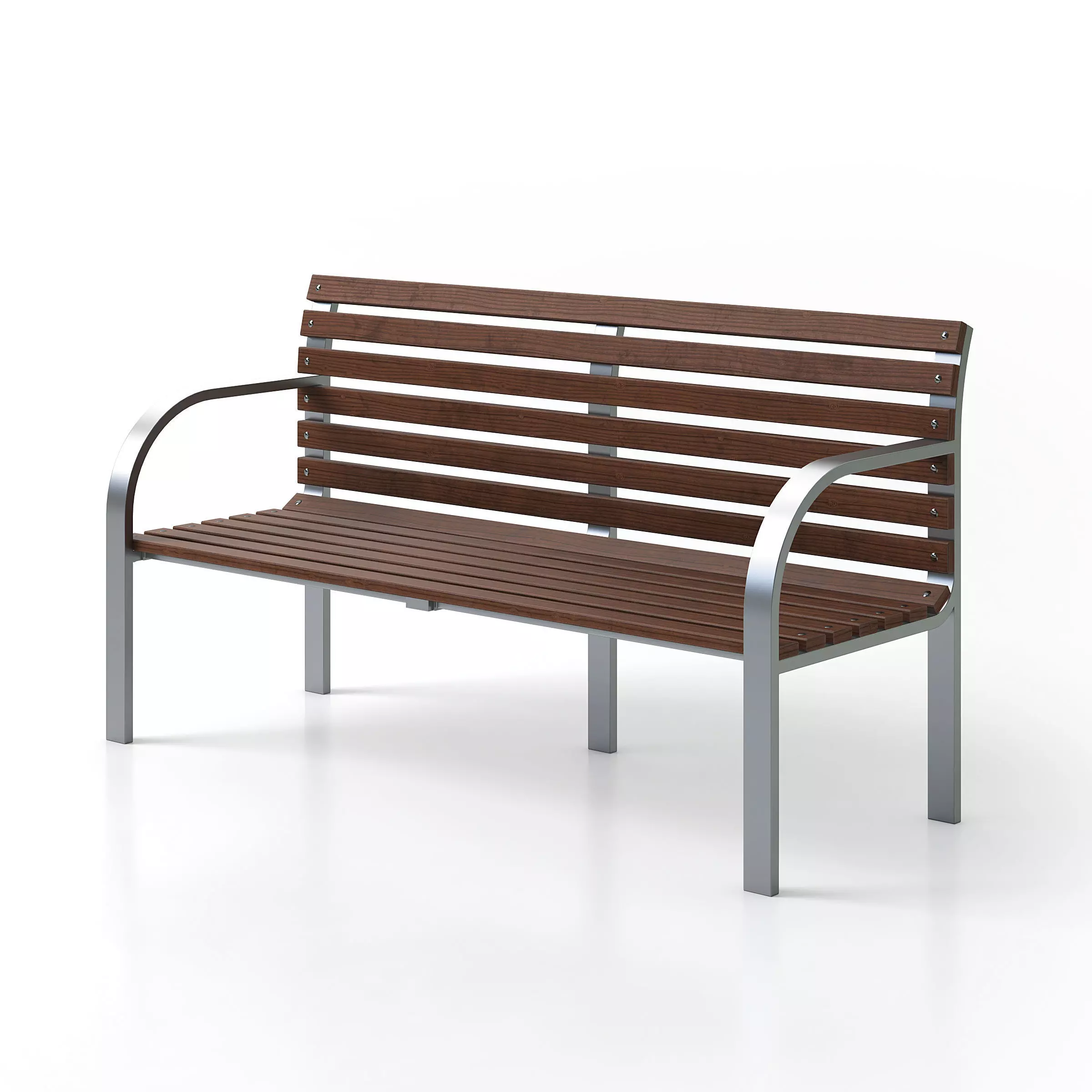 Garden Bench 3D model_0