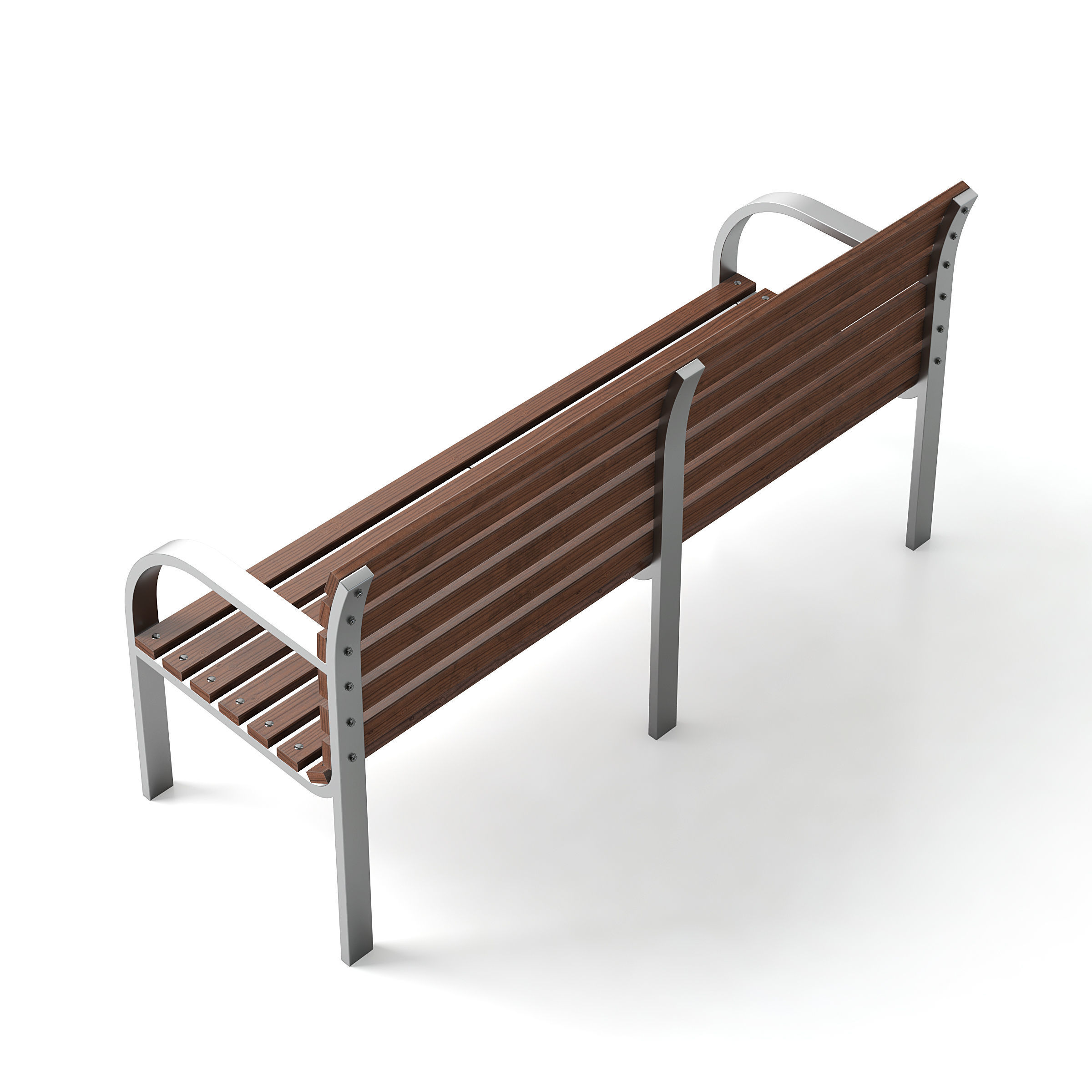 Garden Bench 3D model_4