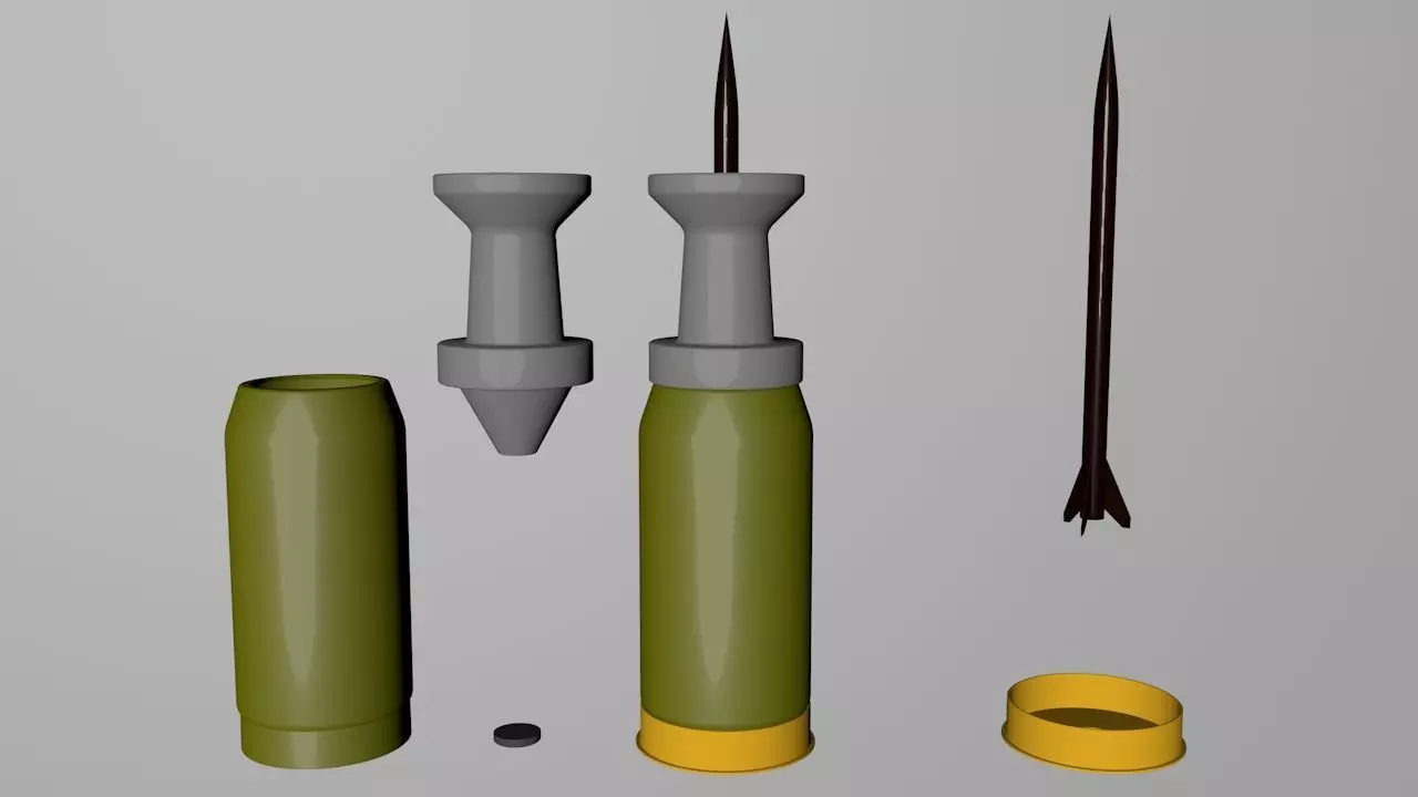 16cm ammunition 3D model
