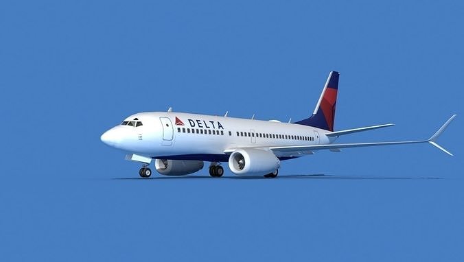 Boeing 737 MAX 7 Delta 3D model