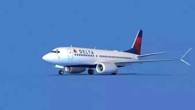Boeing 737 MAX 7 Delta 3D model