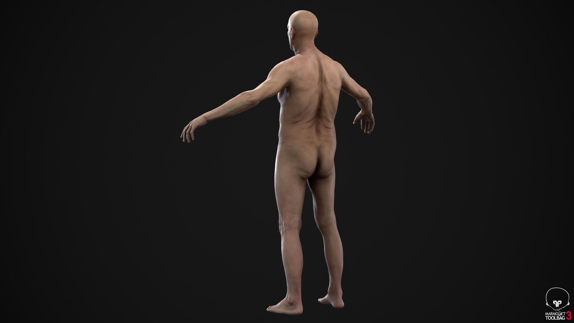 Old man Low-poly 3D model_14