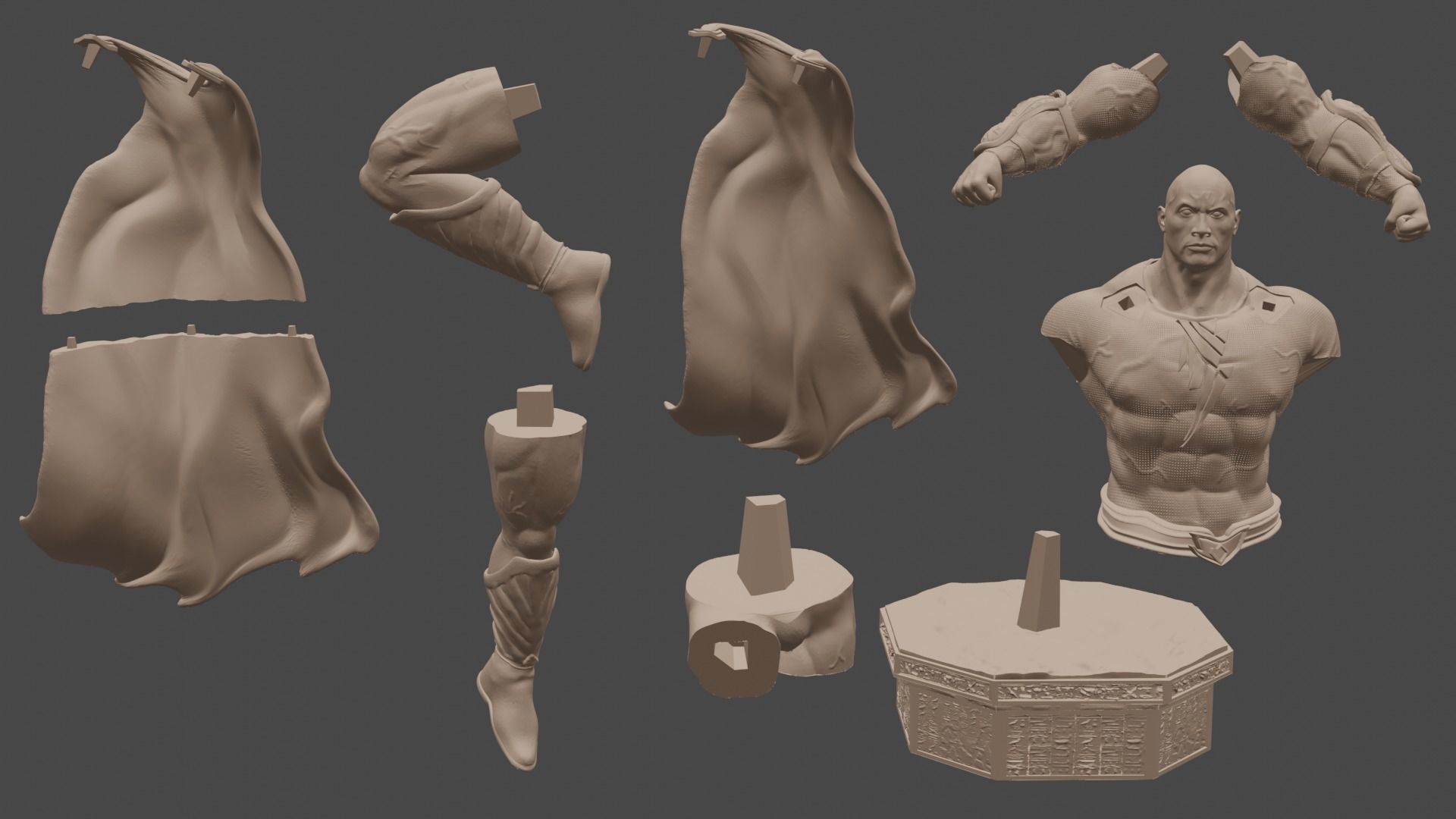 Black Adam - The Rock Fanart Version 3D print model_7