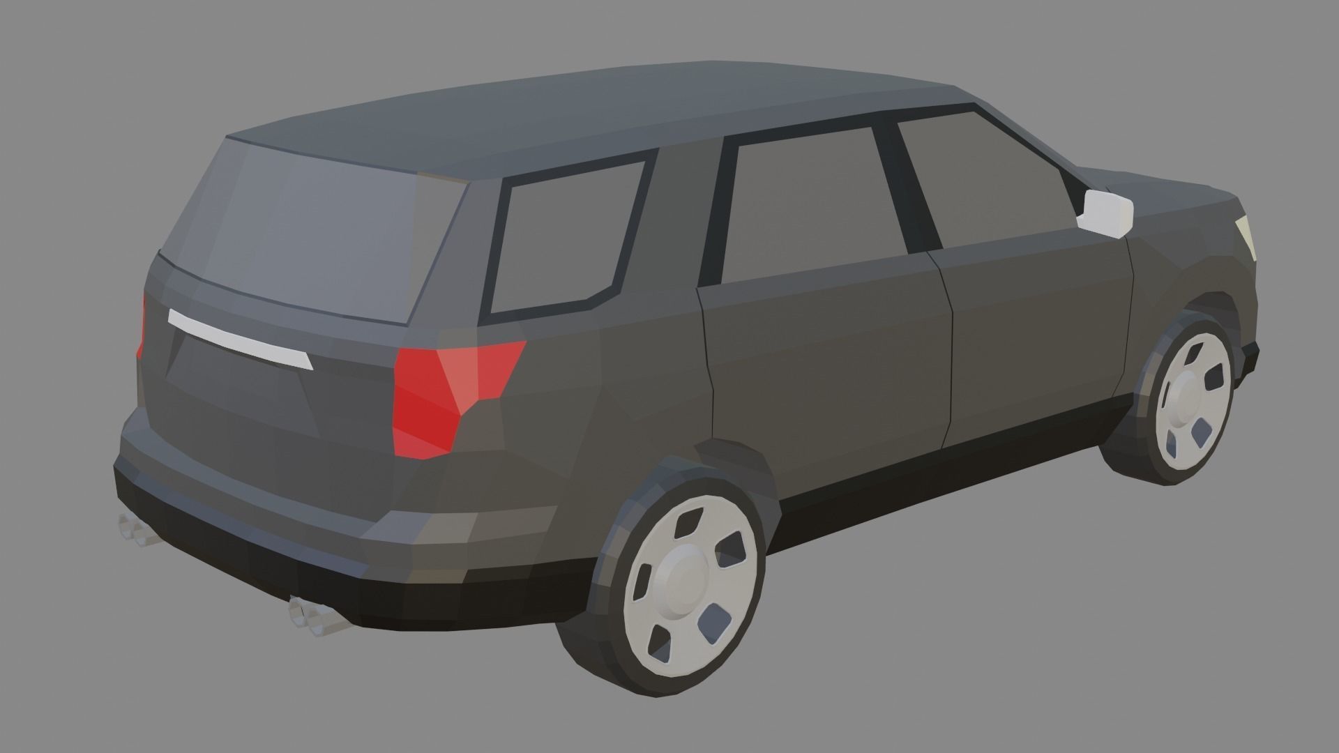 LowPoly Car Pack Low-poly 3D model_9
