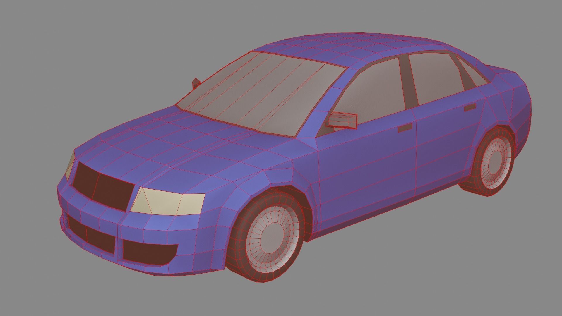 LowPoly Car Pack Low-poly 3D model_7