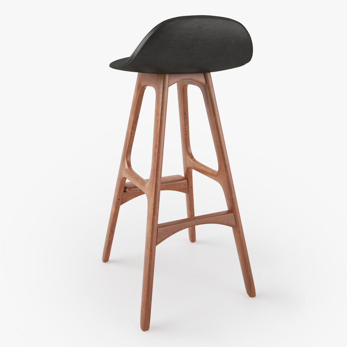 Erik Buch Bar Stool 3D model_7