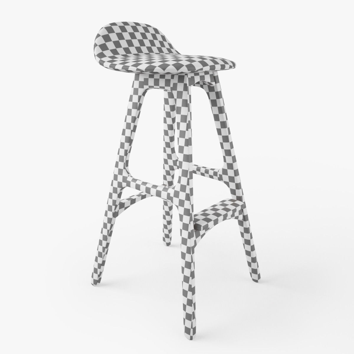 Erik Buch Bar Stool 3D model_8