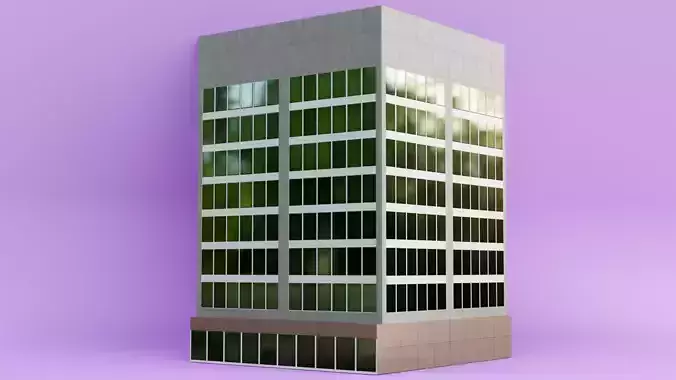 Square office building