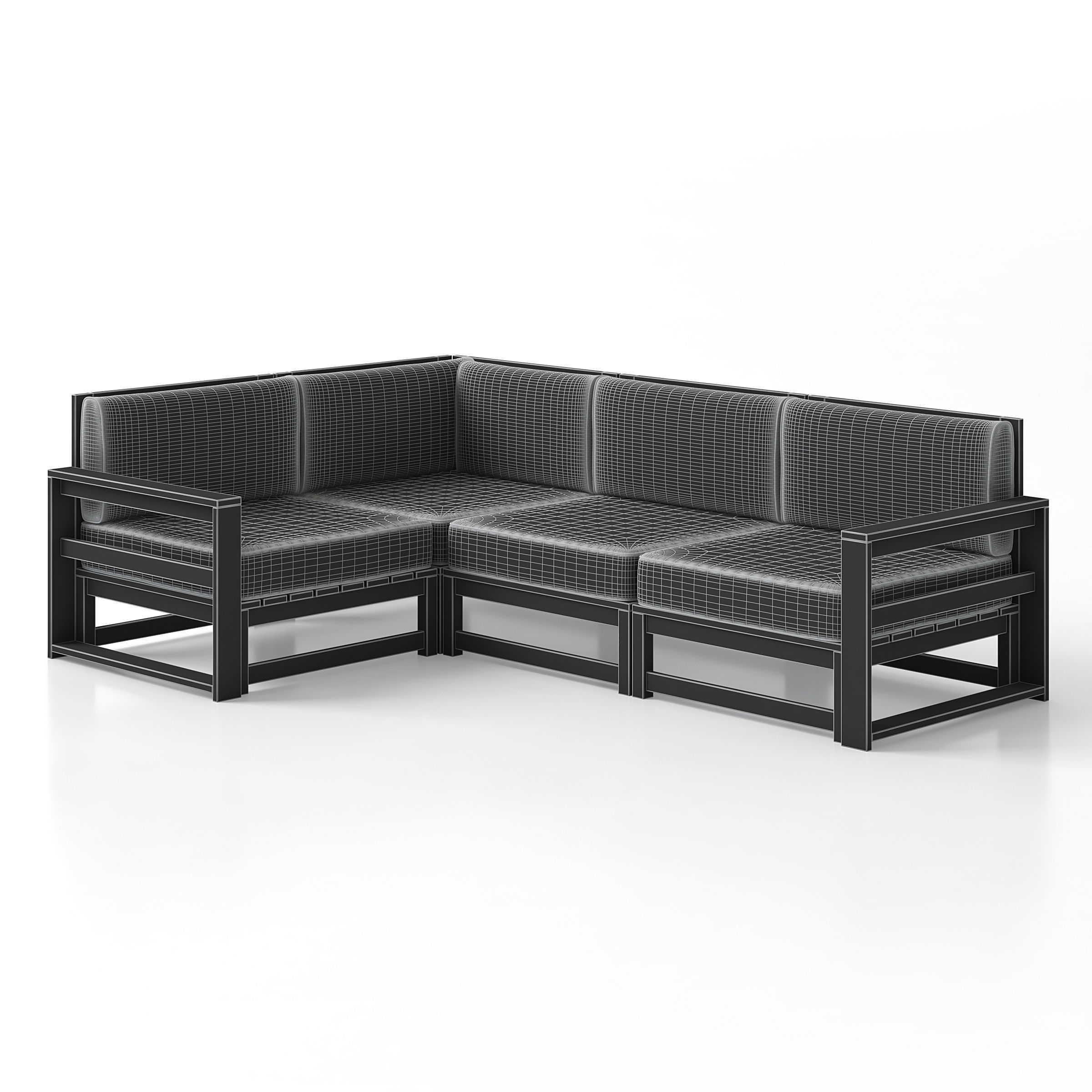 Garden Sofa 3D model_5