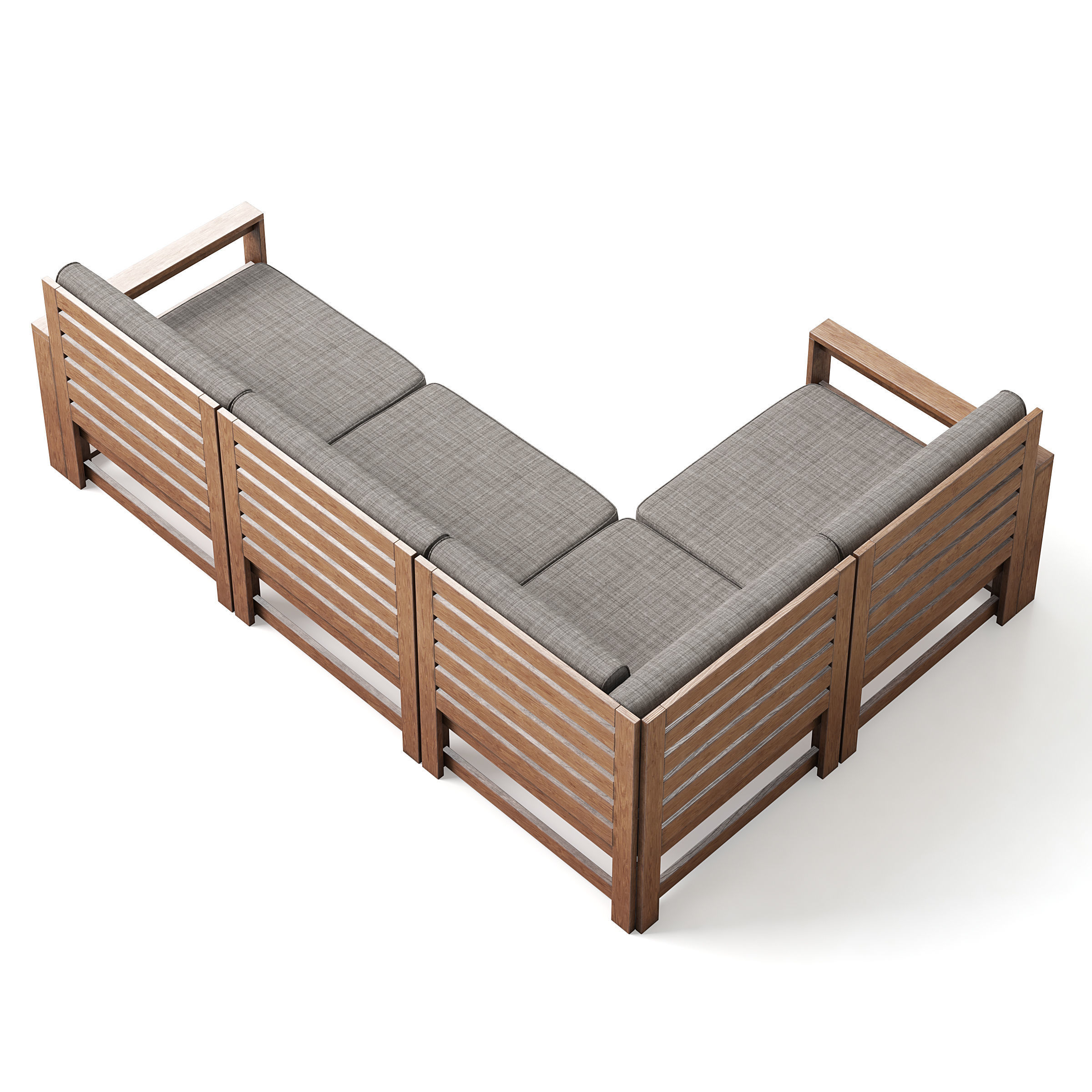 Garden Sofa 3D model_4