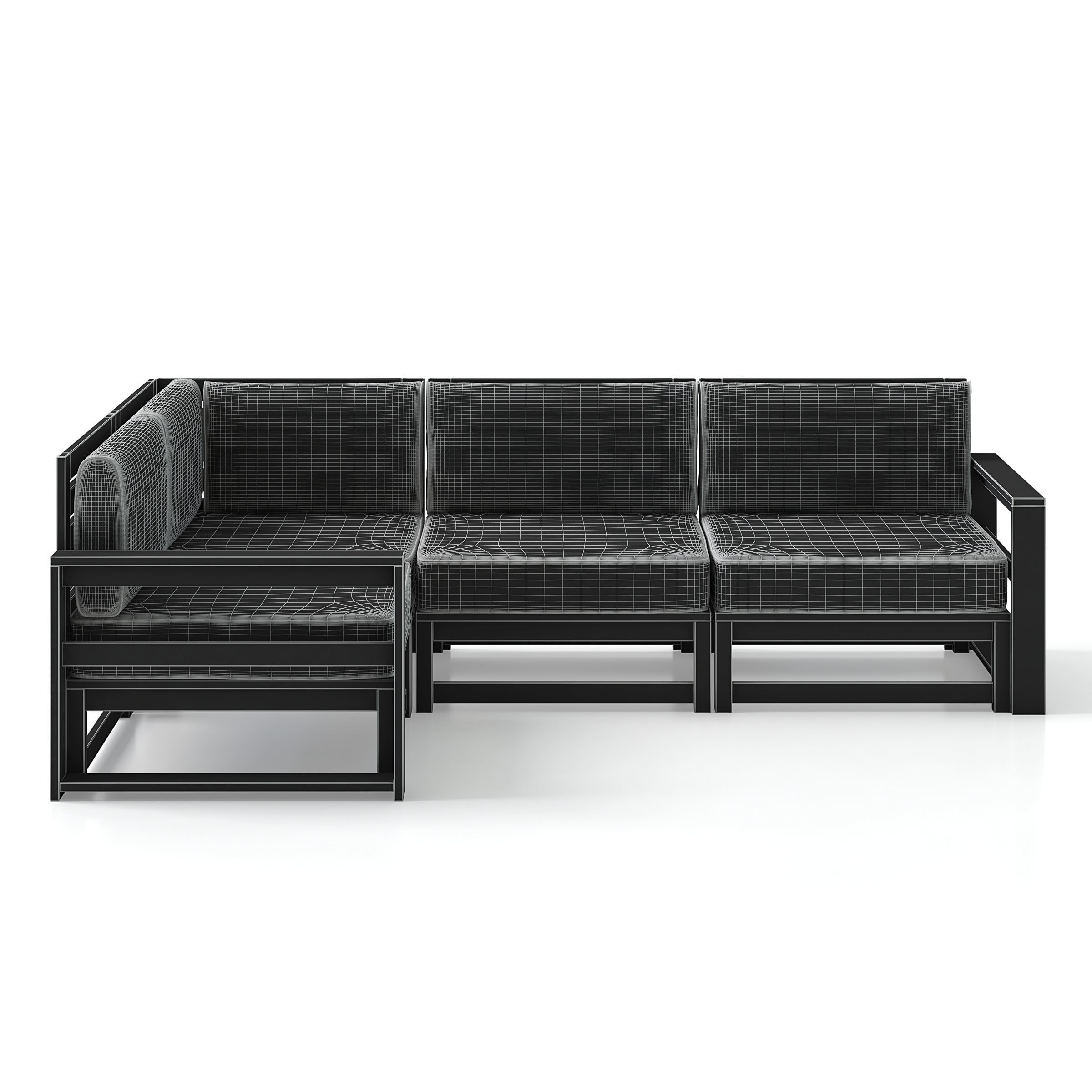Garden Sofa 3D model_7