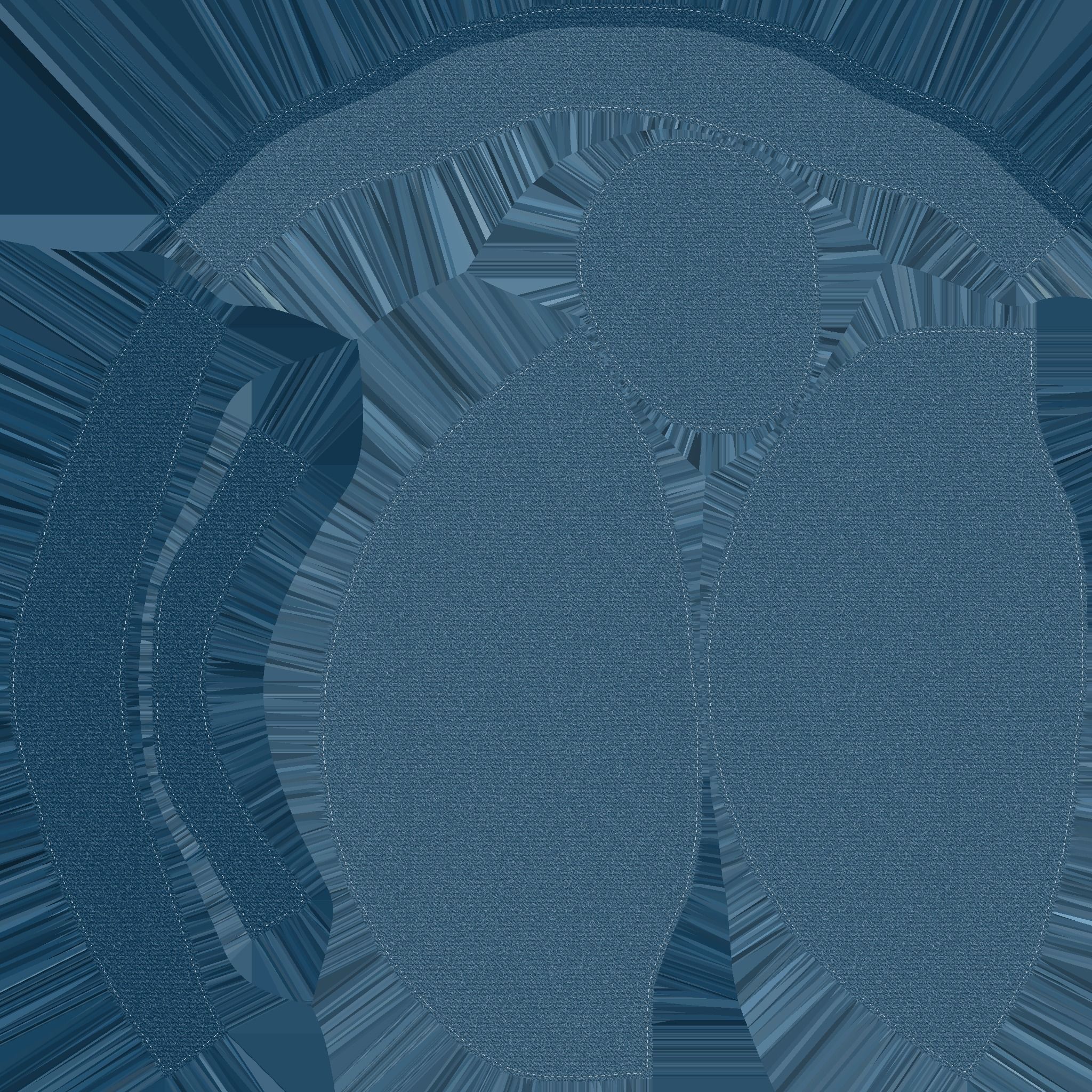 Blue Beanie Winter Cap 11 - Character Fashion Design Low-poly 3D model_16