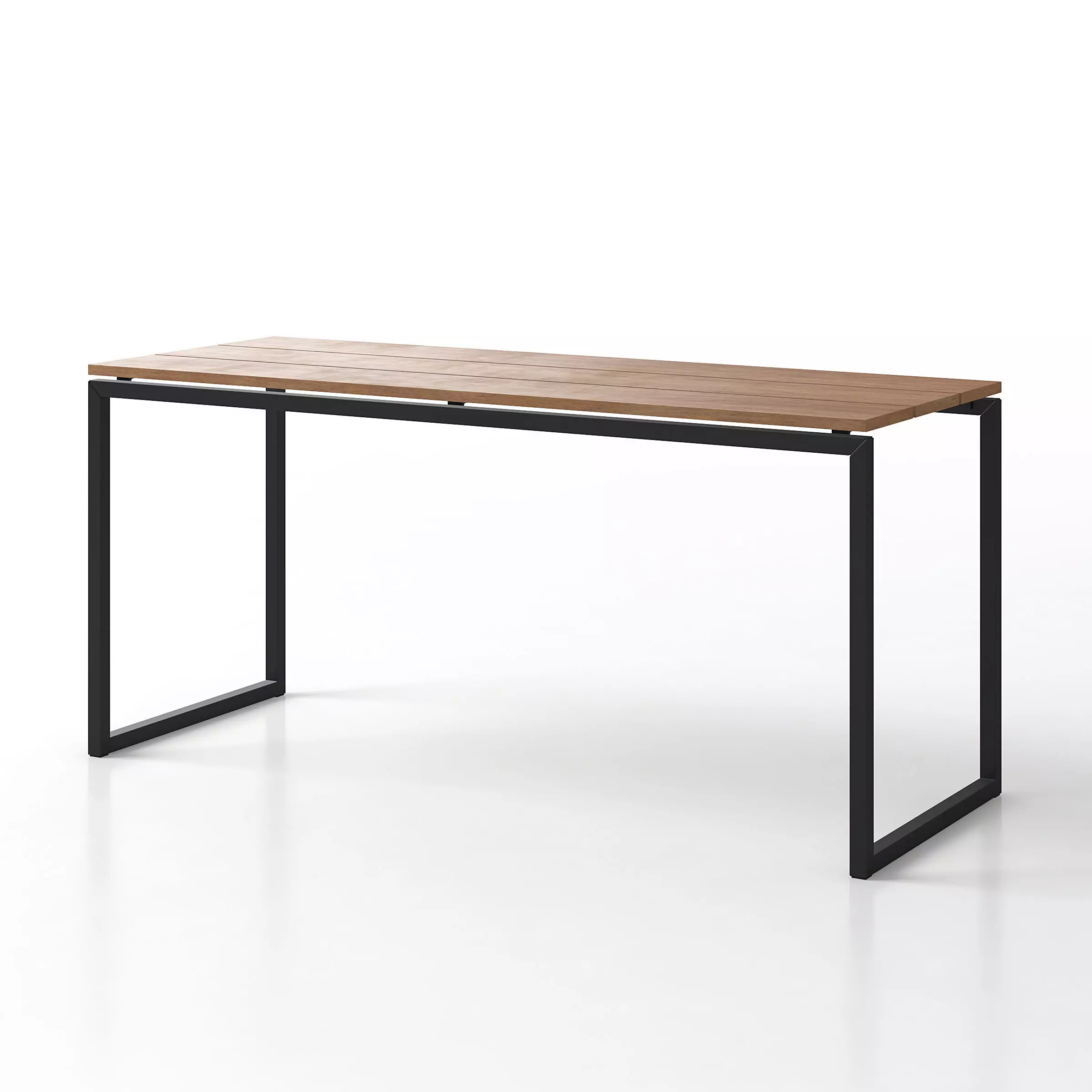 Wooden and Metal Table 3D model