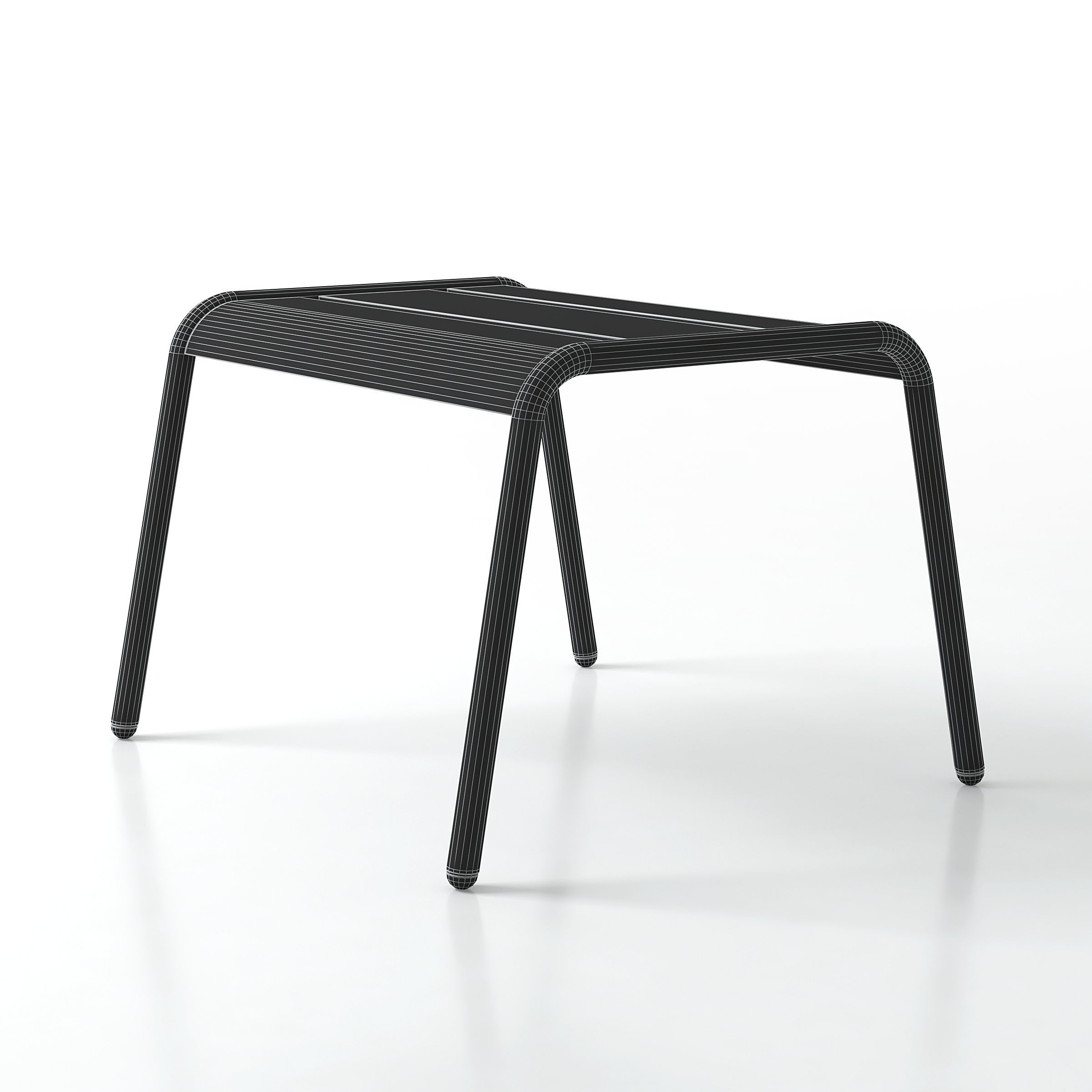 Metal Stool 3D model_5