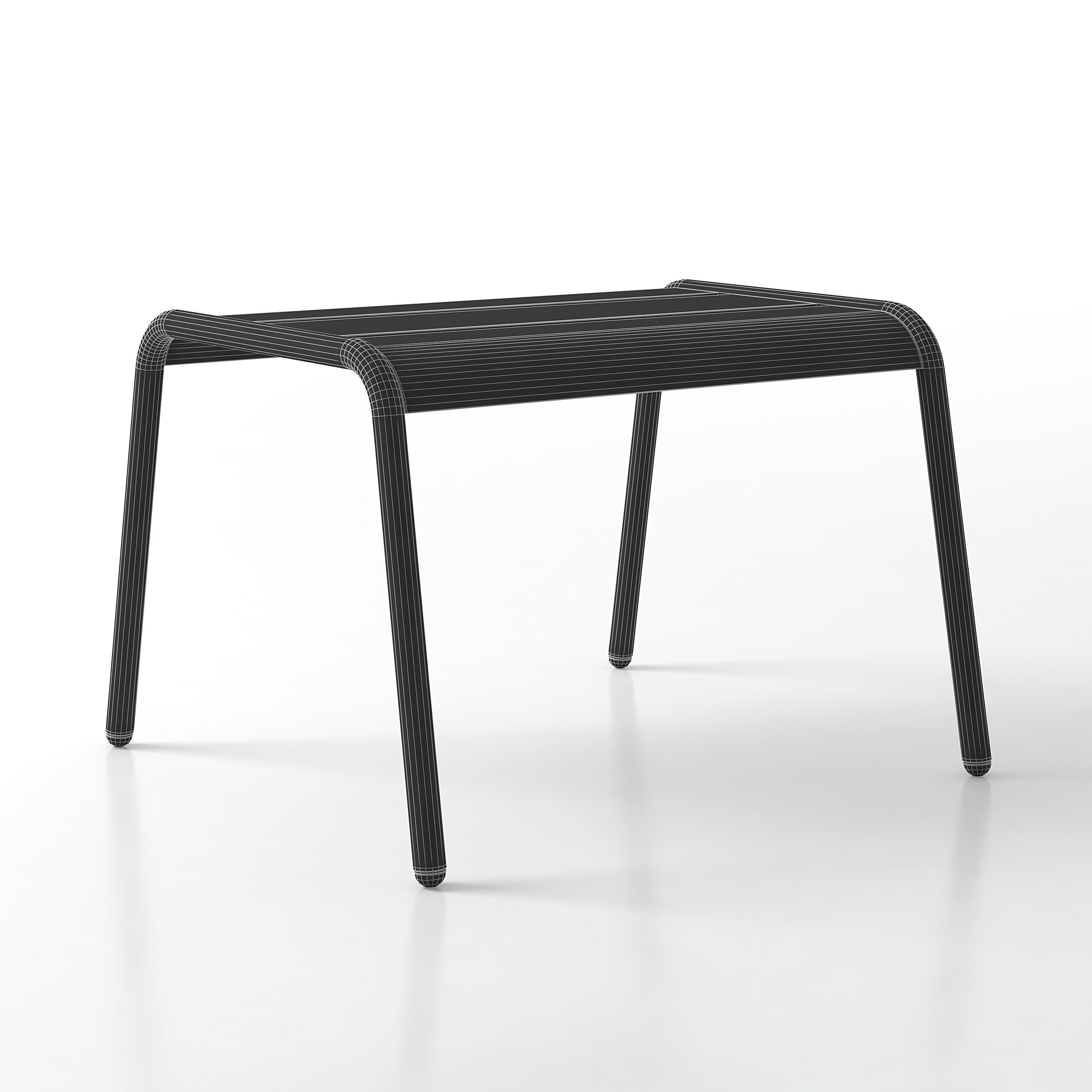 Metal Stool 3D model_4