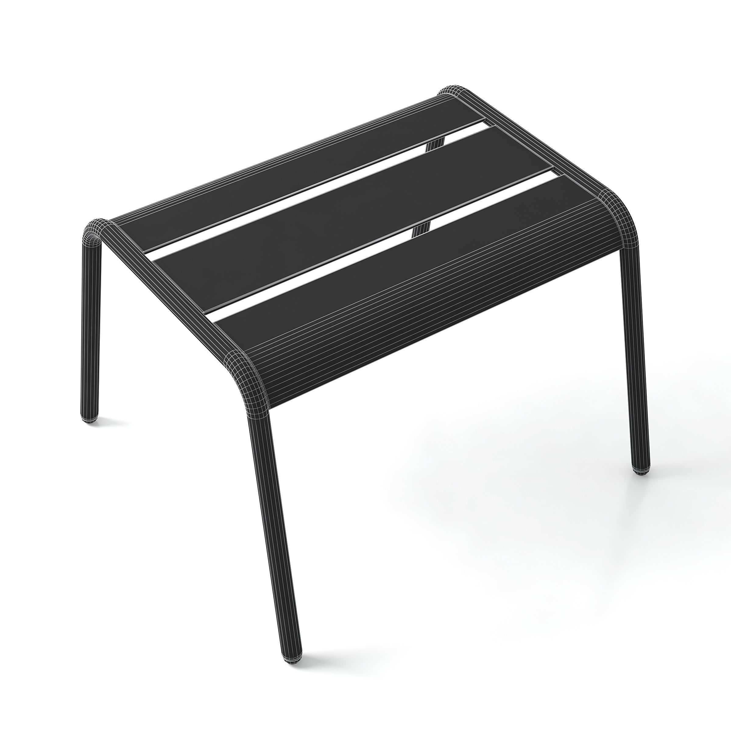 Metal Stool 3D model_7