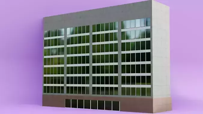 Long Rectangular Office Building