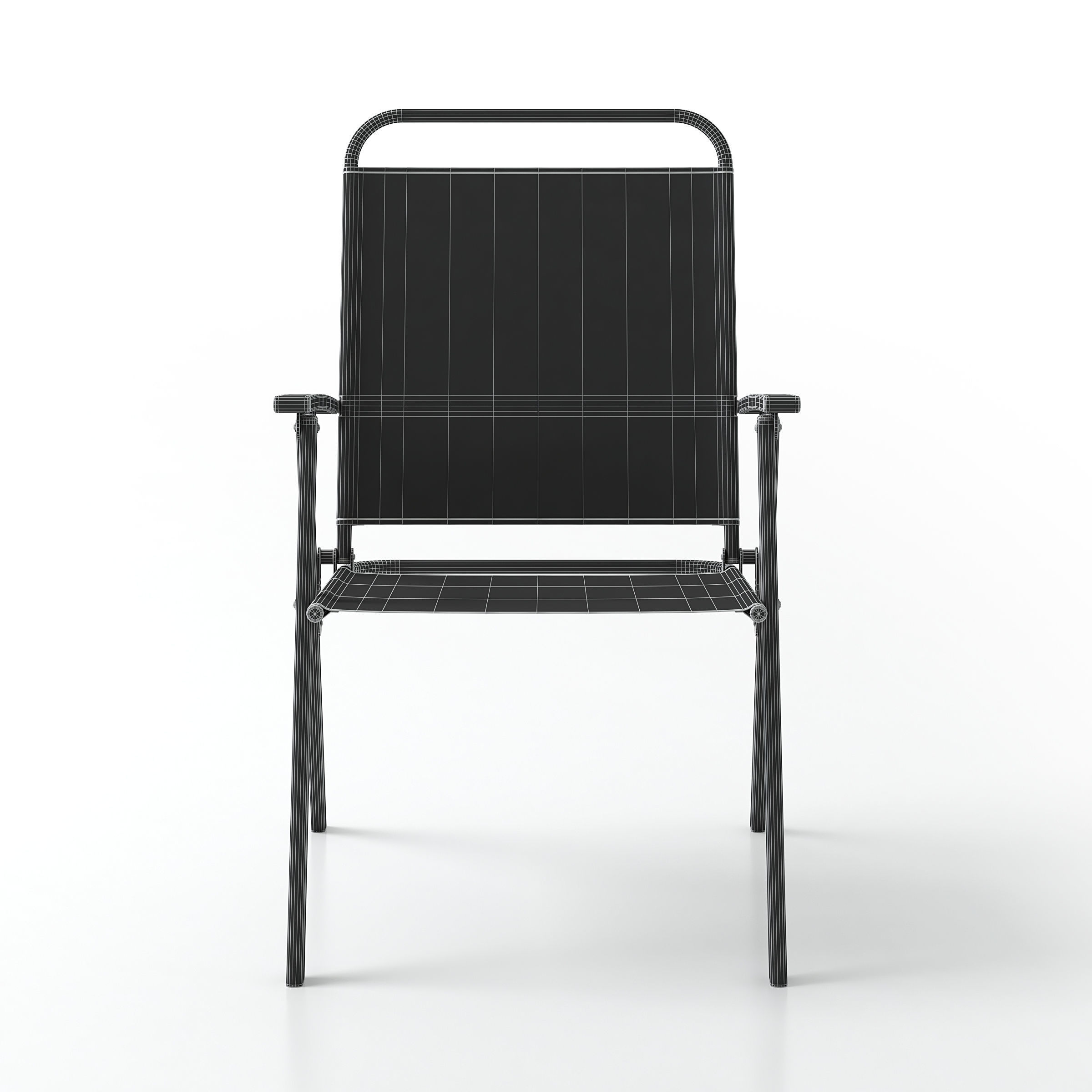 Folding Chair 3D model_7