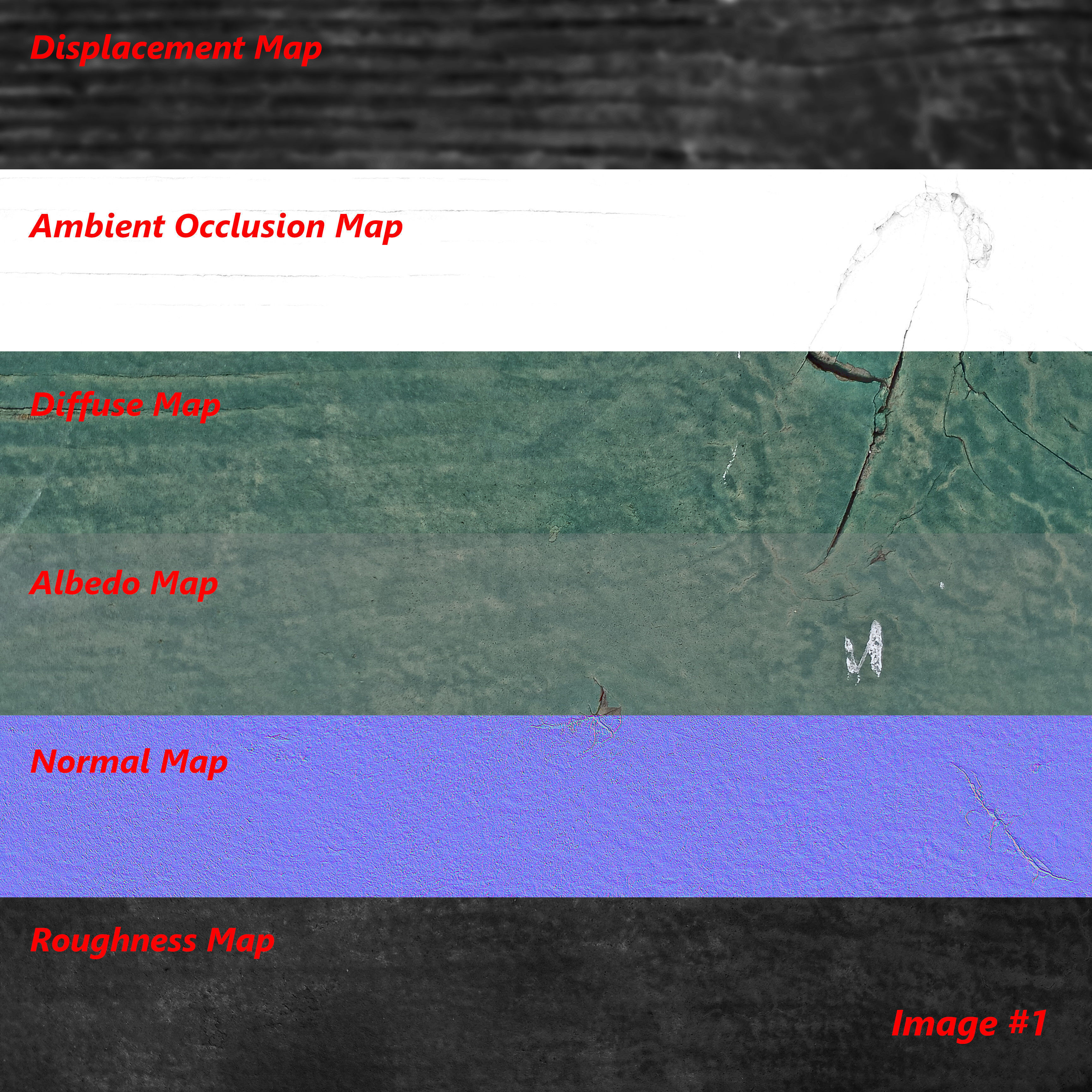 Green Wood Bench Image Texture pack 1-5 Texture_1